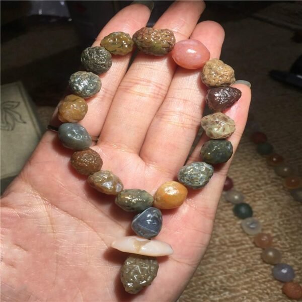 Magicun Crystal~Gobi agate stone bracelets  Agate Tourmaline Crystal Bracelet Buddha Beads Natural Stone Made Tibetan  Bracelet Nice Gifts