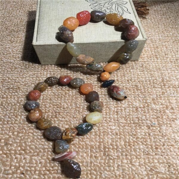 Magicun Crystal~Gobi agate stone bracelets  Agate Tourmaline Crystal Bracelet Buddha Beads Natural Stone Made Tibetan  Bracelet Nice Gifts
