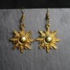 Gold Colour Boho Sun and Moon Earrings Sun Dangle Witchy Statement Jewelry Creativity Hippy Dangle for Witch Fashion Women Gift