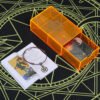 Gold Foil Tarot Brand 12 * 7cm Orange Mysterious Crystal Box Set