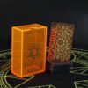 Gold Foil Tarot Brand 12 * 7cm Orange Mysterious Crystal Box Set