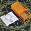 Gold Foil Tarot Brand 12 * 7cm Orange Mysterious Crystal Box Set