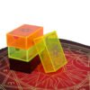 Gold Foil Tarot Brand 12 * 7cm Orange Mysterious Crystal Box Set