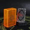 Gold Foil Tarot Brand 12 * 7cm Orange Mysterious Crystal Box Set