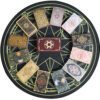 Gold Foil Tarot Card 12 * 7cm Dark Red Crystal Box Set Chess Board Game Waterproof and Wear-resistant Tape Manual