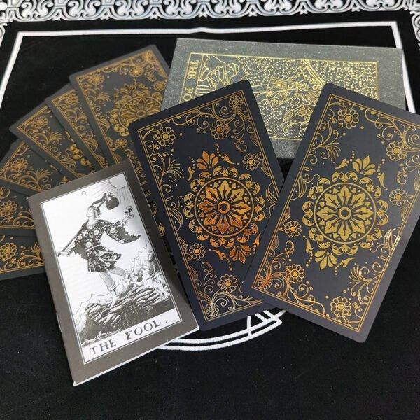 Gold Foil Tarot Card Stamping Box Set Luxury
