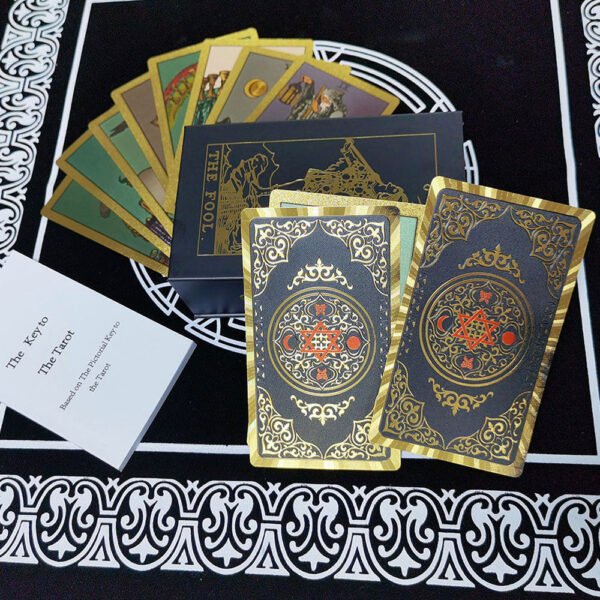 Gold Foil Tarot Card Stamping Box Set Luxury