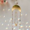 Gold Plated butterfly fairy Sun Suncatcher,Rainbow Prism,Boho ,magical Suncatcher
