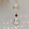 Gold plated mini sun Suncatcher Crystal Prism -Home Decor - Celestial s for new House- Moon Sun Catcher,Occult Decor