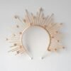 Magic Wicca~Gold star halo crown Star headpiece Holiday crown