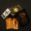 Golden Card Back Gold Foil Tarot Hot Stamping PVC Waterproof and Wear-resistant Board Game Card Divination Gift Set Luxury