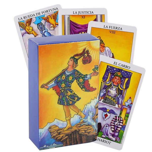 Golden Foil Tarot Mysterious Divination Golden Flip Table Game Waterproof and Wear-resistant Gift Box Luxury Instruction Manual