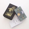 Golden Foil Tarot Mysterious Divination Golden Flip Table Game Waterproof and Wear-resistant Gift Box Luxury Instruction Manual