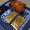 Golden Foil Tarot Mysterious Divination Golden Flip Table Game Waterproof and Wear-resistant Gift Box Luxury Instruction Manual