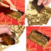 Golden Foil Tarot Mysterious Divination Golden Flip Table Game Waterproof and Wear-resistant Gift Box Luxury Instruction Manual