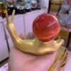 Golden Snail Resin Crafts Ornament Crystal Ball Base Creative Desk Furniture Decoration Resin Embellishments Home Decor