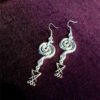 Goth Serpents Earrings Drop Sigil Set Lucifer Satanic Serpent Gothic Vampire Lilith Statement Classical Rock Jewelry Women Gift