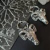 Gothic Baphomet Goat Thorn Earrings Witch Satan Occult Alternative Jewelry Satanic Ram Skull Fashion Medieval Women Gift Trend