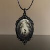 Gothic Crow Forest Charm Necklace Cross Crow Pendant Necklace Mystic Witch Jewelry Gift Accessories Rope Chain Goth Crow Choker - Necklace