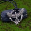 Gothic Eagle Pendant Necklace Raven Pagan Necklace Punk Animal Jewelry For Gift
