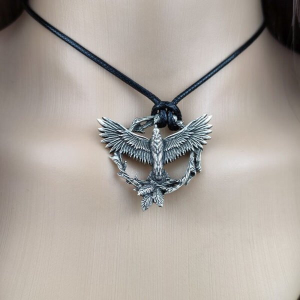 Gothic Eagle Pendant Necklace Raven Pagan Necklace Punk Animal Jewelry For Gift
