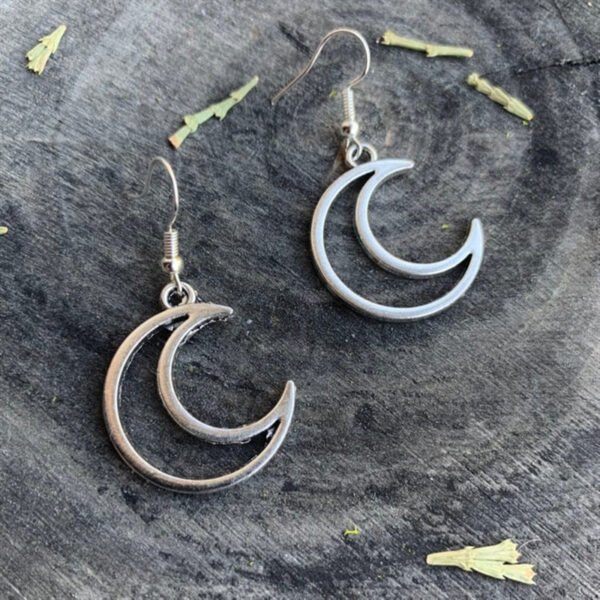 Gothic Hollow Moon Earrings Crescent Celestial Jewellery Fashion Witch Classical 2020 New Women Gift Novel Delicacy Girlfriend