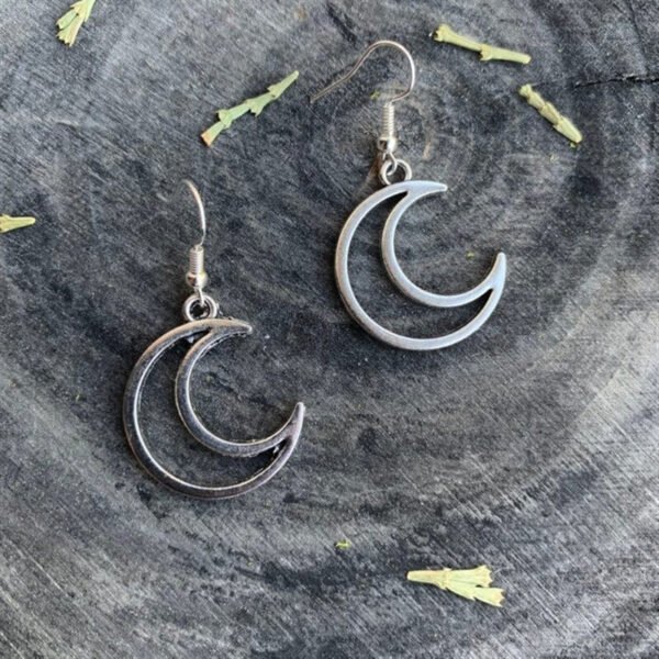 Gothic Hollow Moon Earrings Crescent Celestial Jewellery Fashion Witch Classical 2020 New Women Gift Novel Delicacy Girlfriend