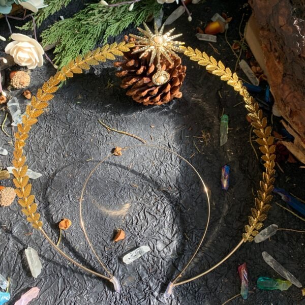 Magic Wicca~Gothic Lolita Devil Feat Goddess Crown Sun Halo Crown Headband Gorgeous Vintage Mary Baroque Tiara Goddess crown headpiece