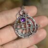 Gothic Seal Sigil of Lilith Necklace Satan Pagan Jewelry