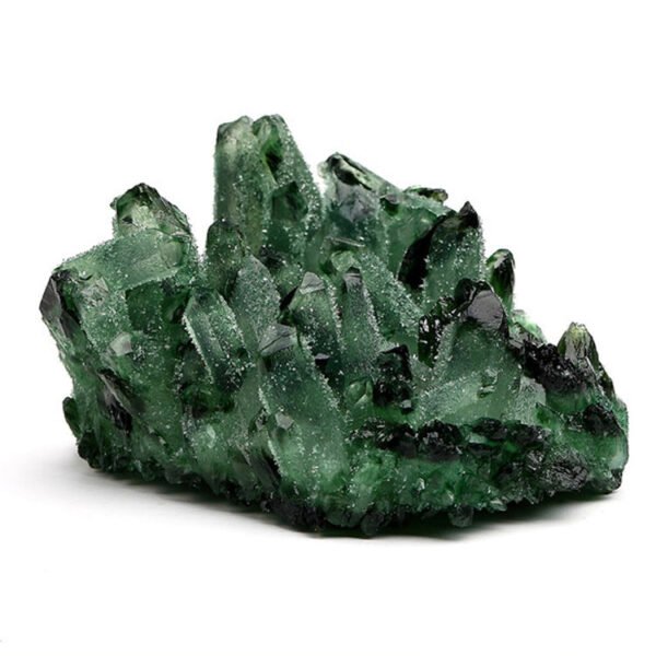 Magicun Crystal~Green crystal cluster home lucky town house evil spirits ornaments original stone degaussing Feng Shui transshipment