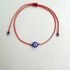 Grey string bracelet Blue evil eye Evil eye bracelet Protection bracelet