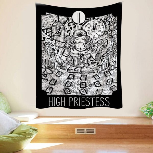 Grim Reaper Demon  Mysterious Tarot Magic Legend Witchcraft Tapestry Aesthetic Wall Hanging Macrame Boho Decor Tapestry  Wall Decor