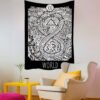 Grim Reaper Demon  Mysterious Tarot Magic Legend Witchcraft Tapestry Aesthetic Wall Hanging Macrame Boho Decor Tapestry  Wall Decor