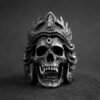 Gothic Punk Satanic Devil Skull Ring Vintage Steampunk