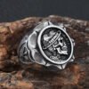 Gothic 1936 Stainless Steel Hat Skull Ring