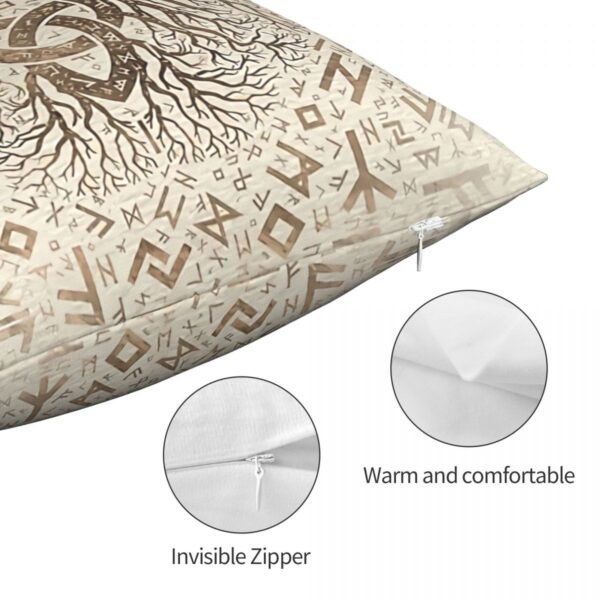 Viking Ragnar Polyester Cushion Cover Viking Norse Mythology Decorative