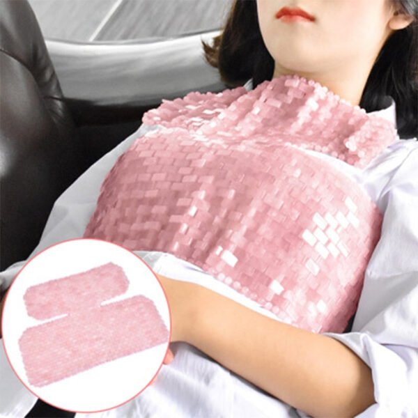 Rose Quartz Jade Neck Mask Beauty Massager Pink Crystal