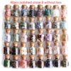 40Pcs Natural Crystal Rockstone Gravel Wishing Bottles