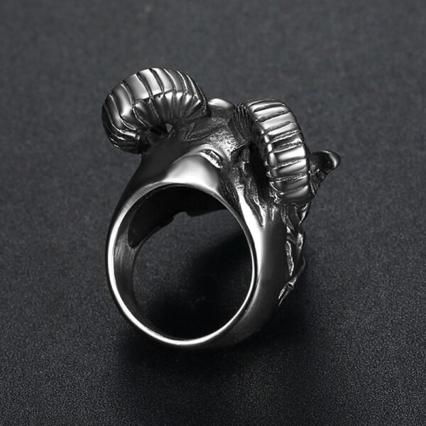 Gothic Satan Skull Ring