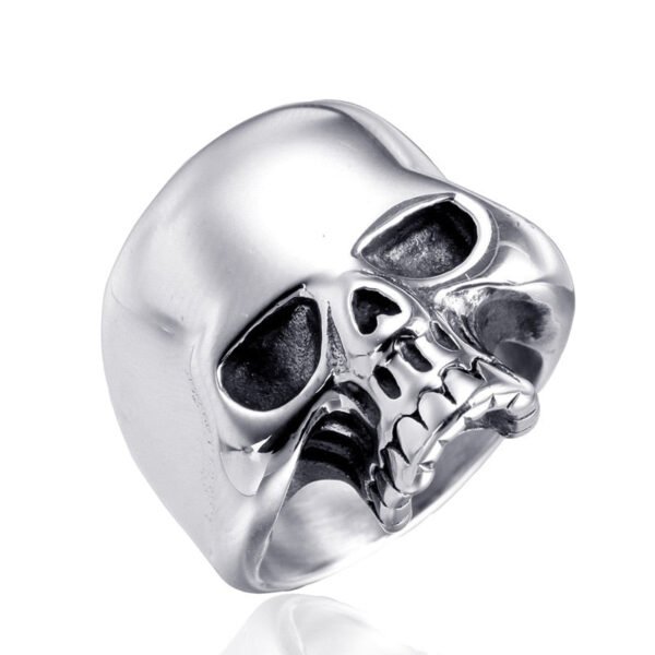 Gothic High Quality Gold/Black/Silver Color Skull Ring