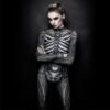 Halloween Skeleton Printed Bodysuit Cosplay Costumes Suit Women Jumpsuit Disfraz Halloween Mujer Scary Costumes Disfraz Niña
