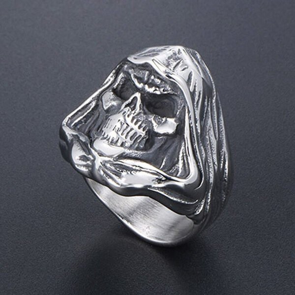 Vintage Grim Reaper Skull Rings