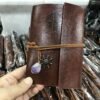 7 Chakra Leather Magic NoteBook Crystal Amethyst Point Journal Diary