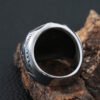 Gothic 1936 Stainless Steel Hat Skull Ring