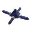 KFT Natural Stone Pyramid 7 Chakra Points Energy Generator Reiki Chakra Healing Crystal Stone Transmitter Jewelry