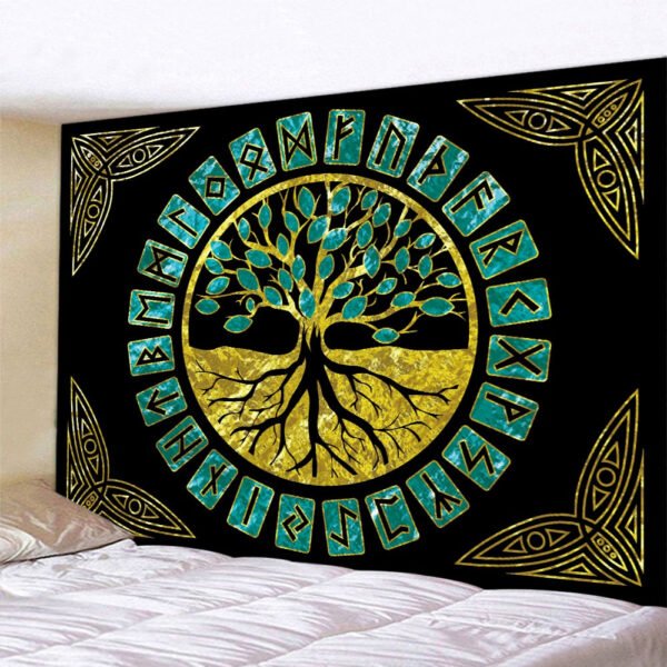 Mysterious  Tree of Life decoration tapestry Mandala psychedelic scene wall tapestry
