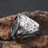 Gothic 1936 Stainless Steel Hat Skull Ring