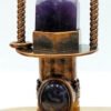 Hexagon prism perfume Bottle pendant Rose Quartzs amethysts Rollerball diffuser