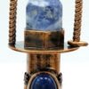 Hexagon prism perfume Bottle pendant Rose Quartzs amethysts Rollerball diffuser