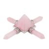 KFT Natural Stone Pyramid 7 Chakra Points Energy Generator Reiki Chakra Healing Crystal Stone Transmitter Jewelry